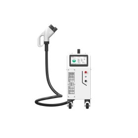 Bi-directional V2G EV charging station with touchscreen