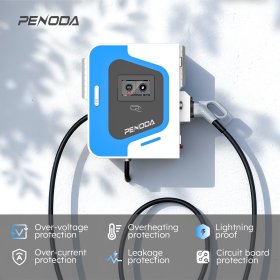 Commercial EV charger with high-precision energy metering