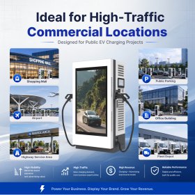 EV charging advertising station high brightness screen