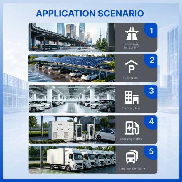 EV charging advertising station with 55-inch screen
