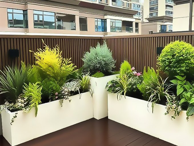 Maceta de acero inoxidable