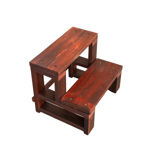 Soporte de madera para macetas de pie