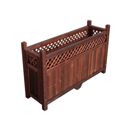 Maceta de madera estilo chino