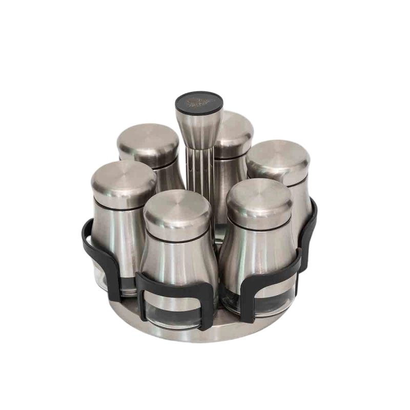 Spice Rack & Jars 19cm 10cm #EVS130008