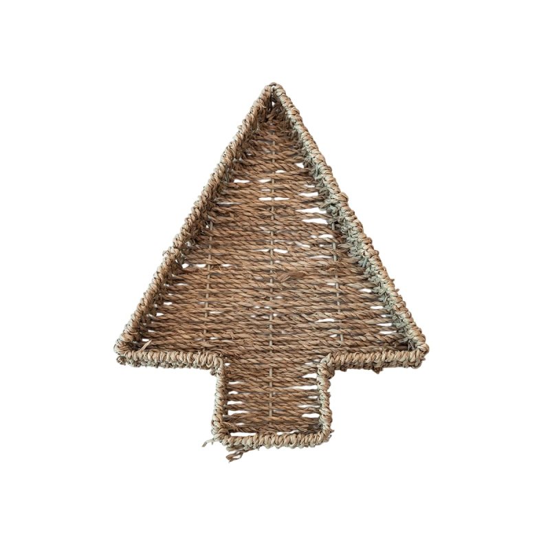 Christmas woven basket tray #EVS270004