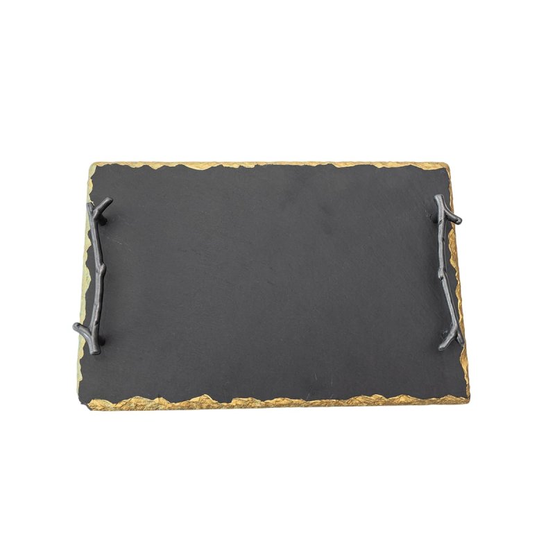 Slate tray with handle 30cm #EVS190017