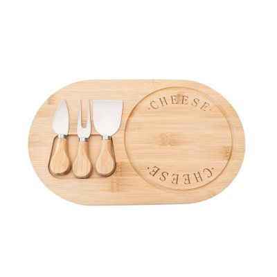Bamboo cutting board with utensils EVS170036