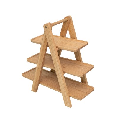 Bamboo/Acacia wood 3 layers tray EVS190031