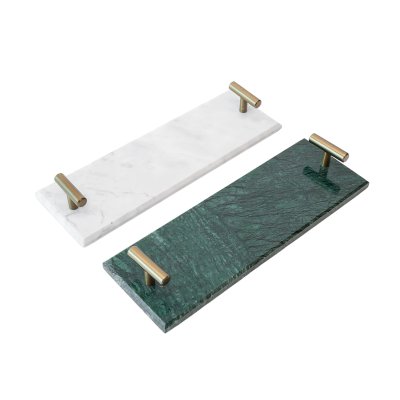 Marble tray with handle EVS190023