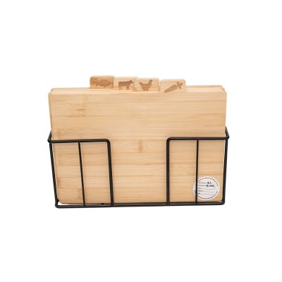 Bamboo cutting board with wire frame EVS170058