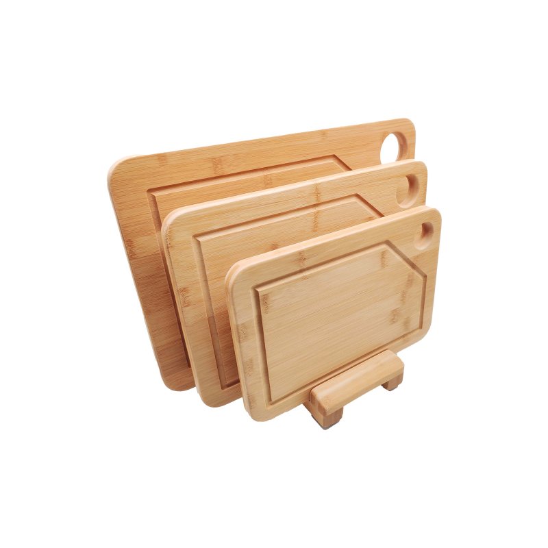 Bamboo cutting board with stand #EVS170077