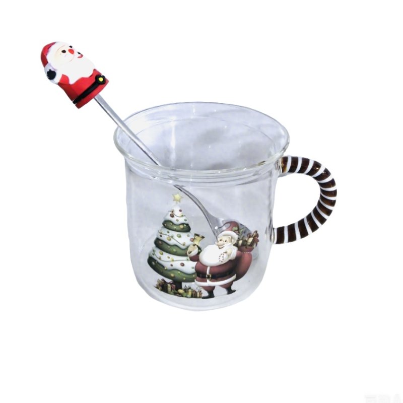 Christmas glass cup #EVS500039