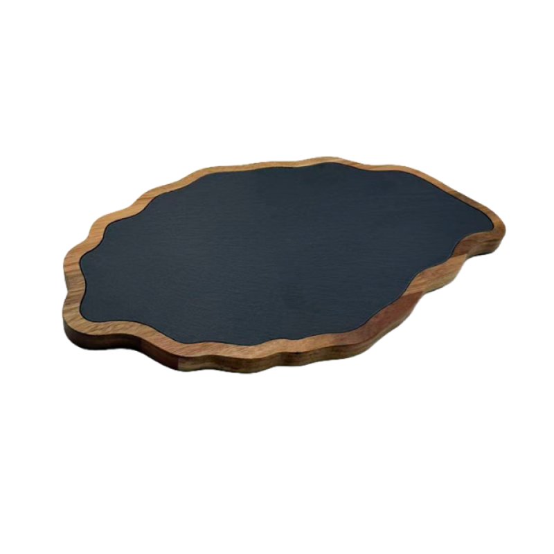Acacia wood and slate cutting board #EVS270035