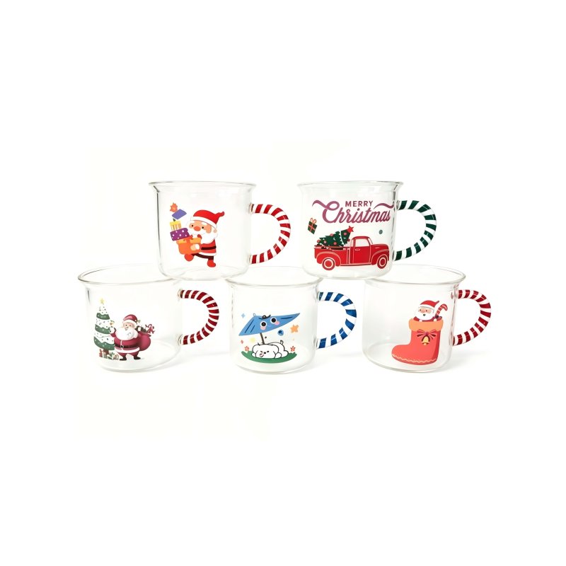 Christmas glass cup #EVS500029