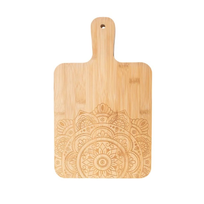 Laser engraving bamboo cutting board 36cm #EVS170043
