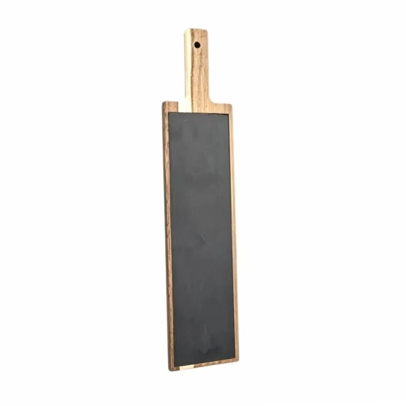 Acacia wood and slate cutting board 55cm #EVS170047