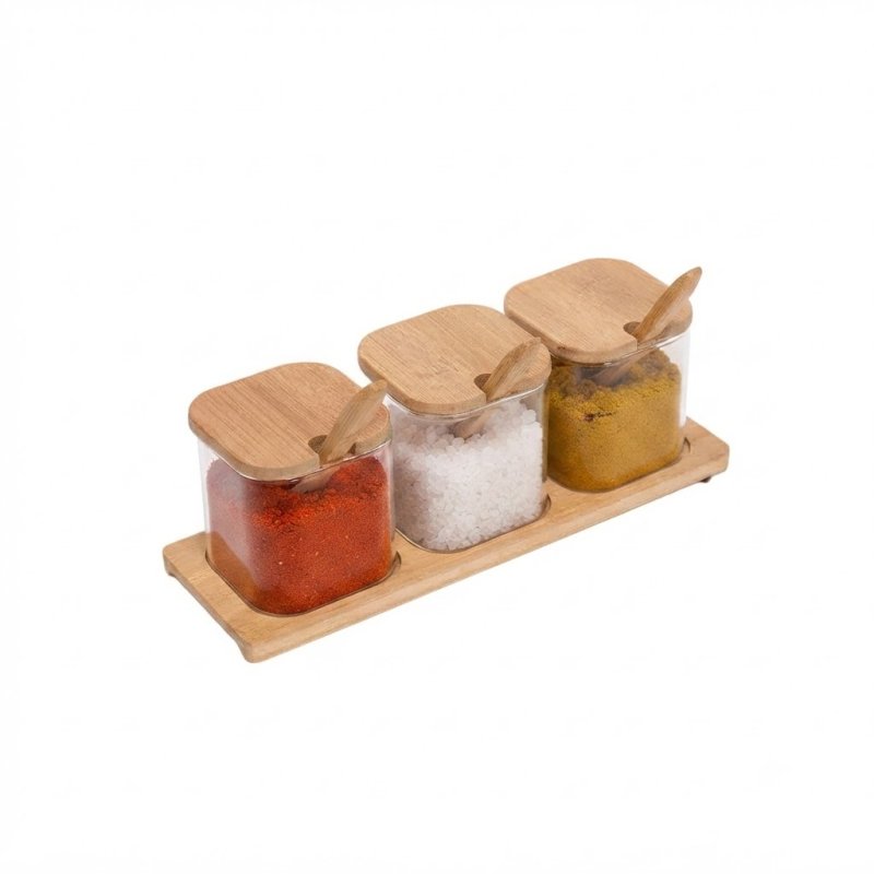 Spice Rack & Jars  29cm 8.5cm #EVS130007