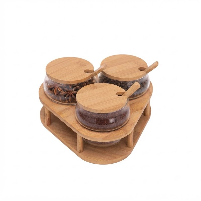 Spice Rack & Jars 19cm 9cm #EVS130006