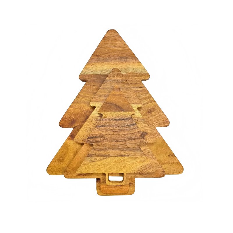 Christmas acacia wood cutting board #EVS270040