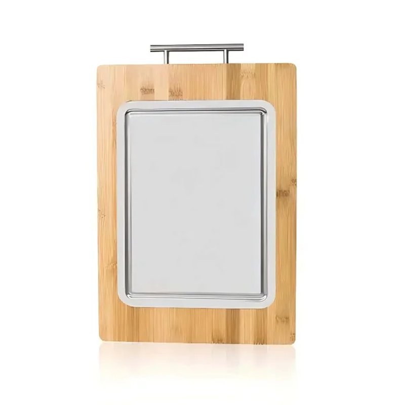 Bamboo cutting board with handle #EVS170087
