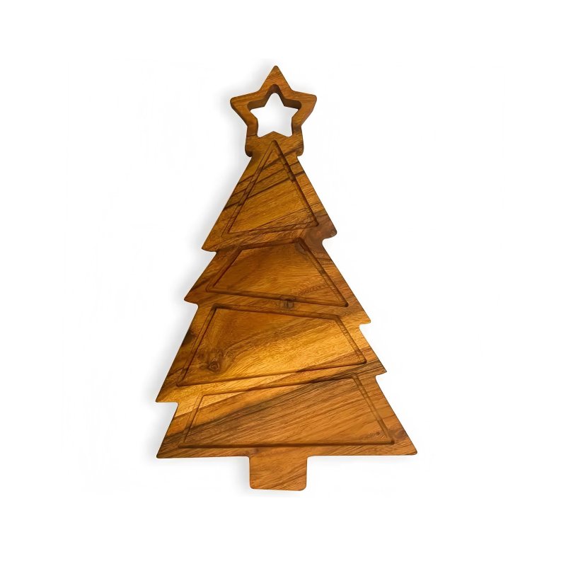 Christmas acacia wood cutting board #EVS270044