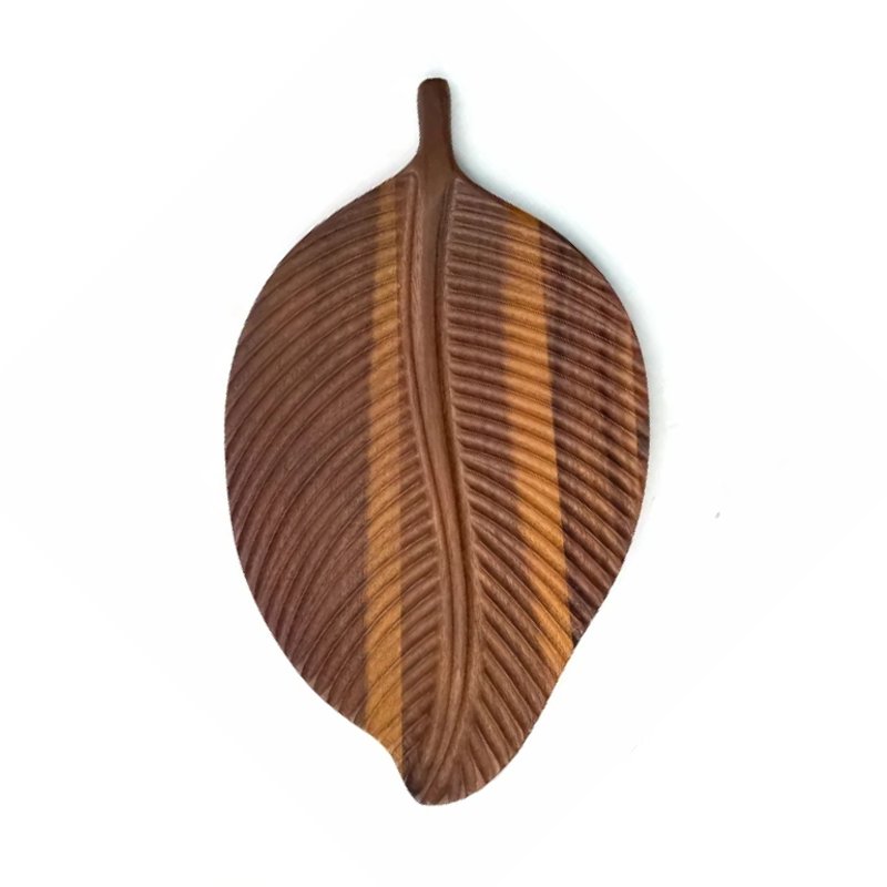 Leaf Acacia wood Tray 29.5cm #EVS170062
