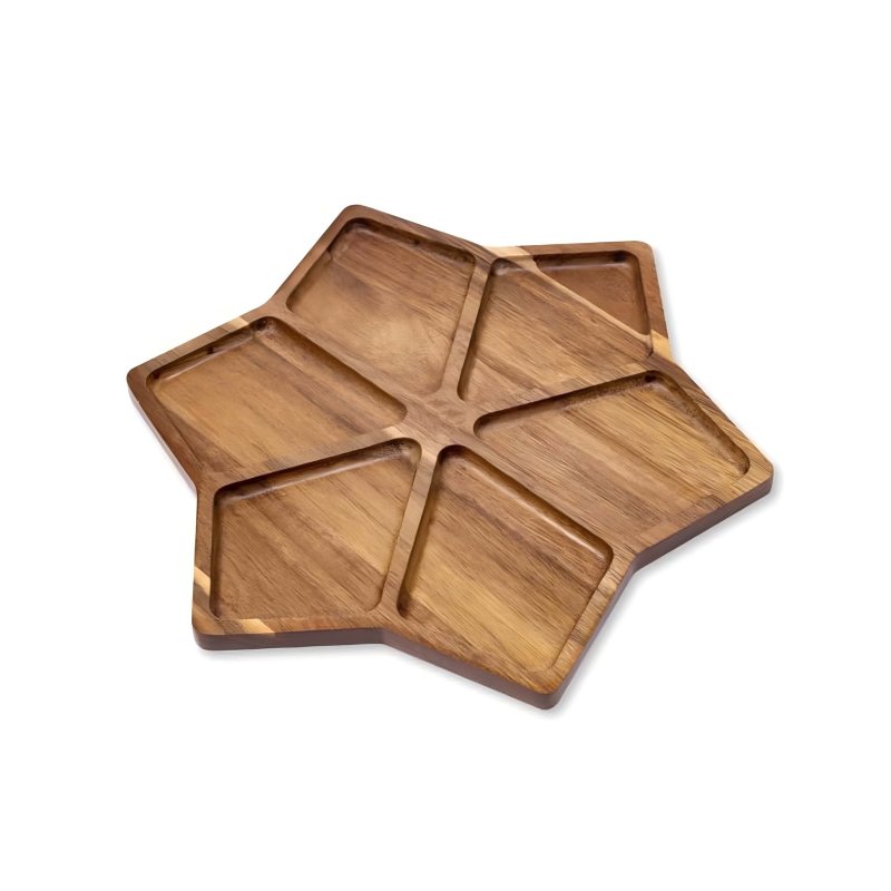 Christmas acacia wood tray #EVS270038