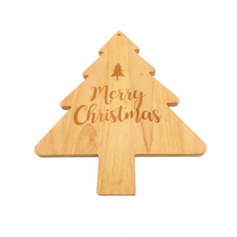 Christmas rubber wood cutting board #EVS270051