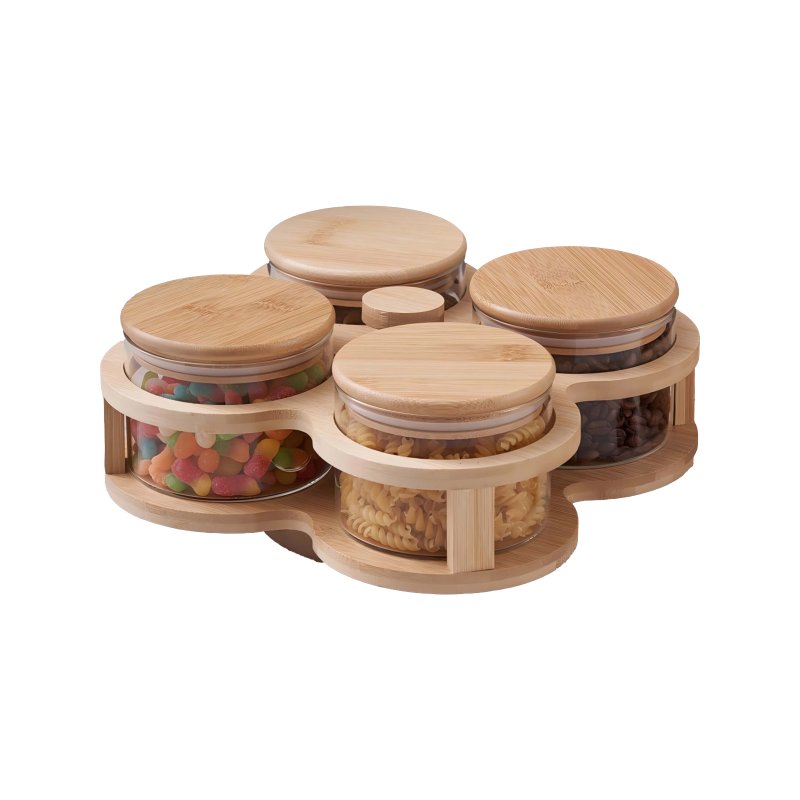 Glass seasoning bottle set #EVS130022