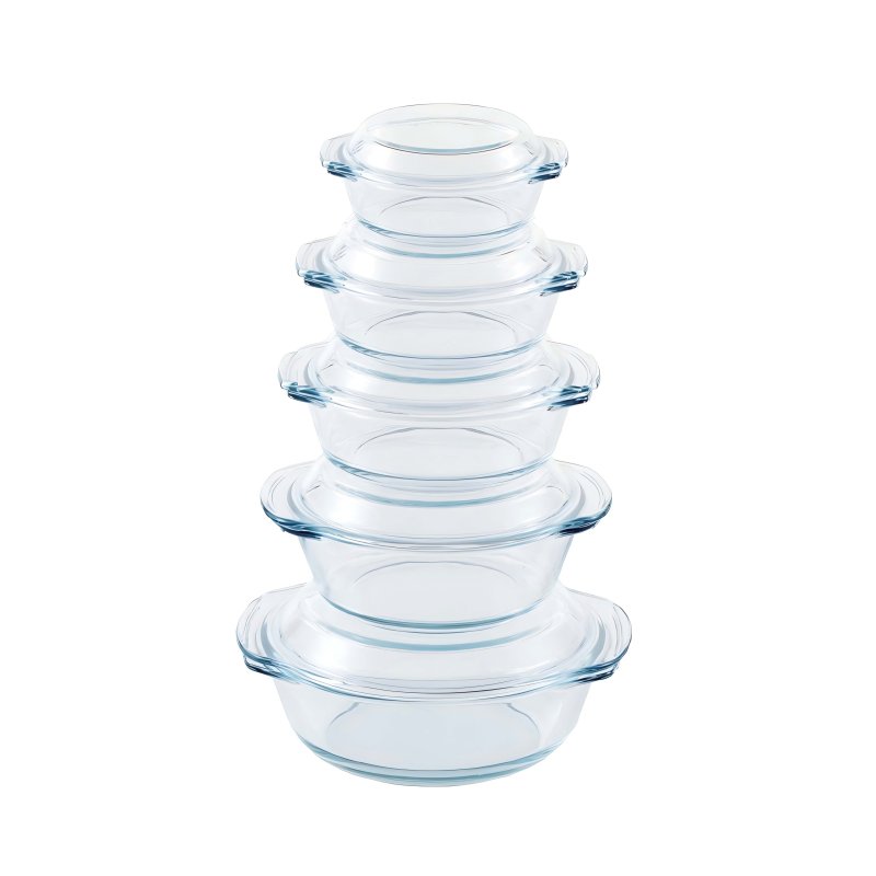 High Borosilicate Glass Casserole #EVS150006