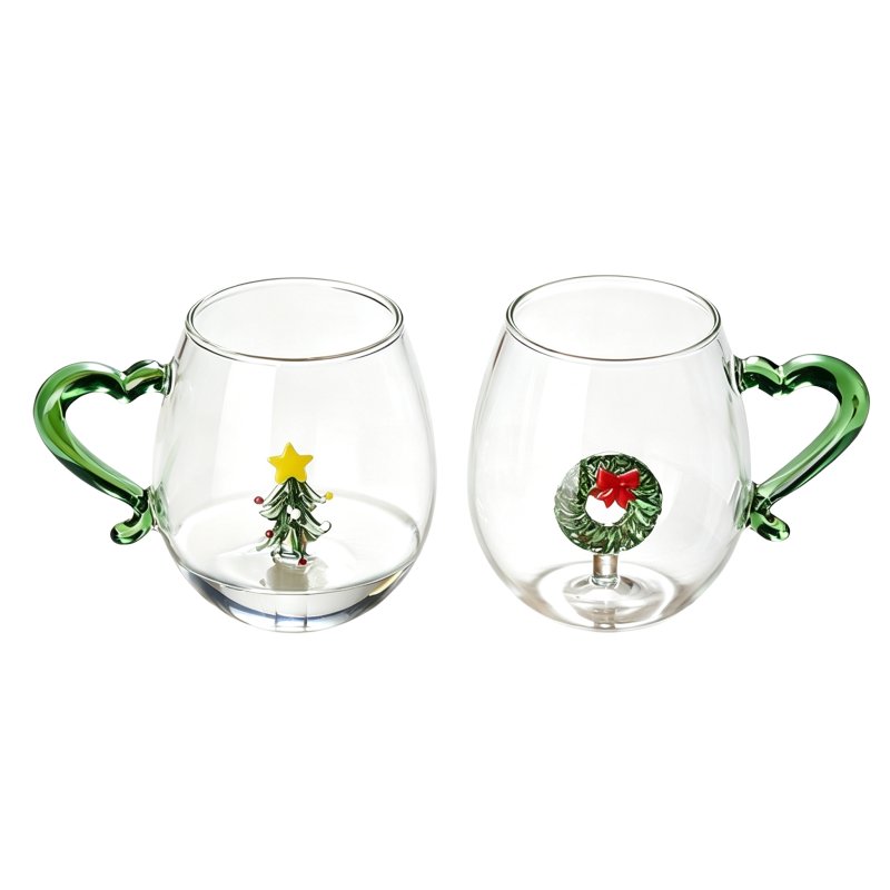 Christmas glass cup #EVS270055