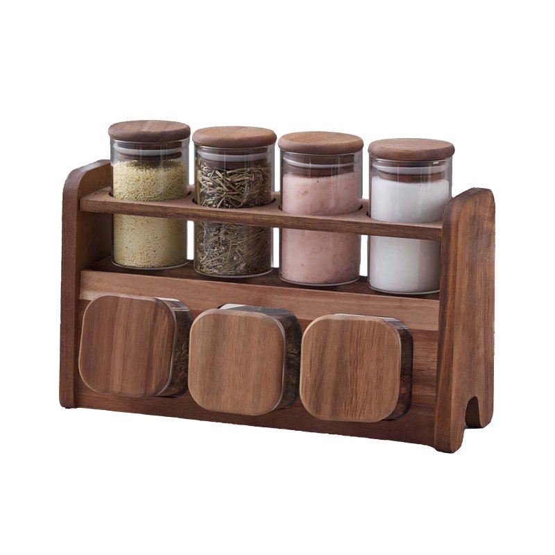Glass seasoning bottle set #EVS130033