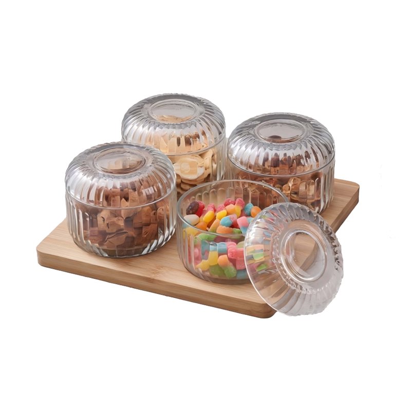 Glass seasoning bottle set #EVS130035