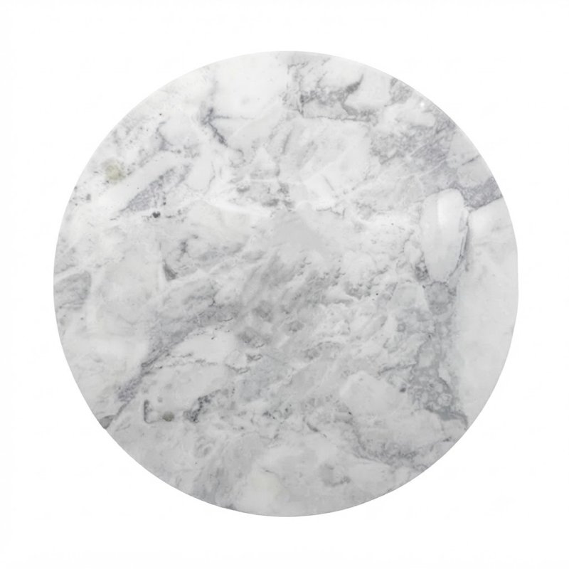White Natural Marble Round Lazy Susan Turntable For Dining Table Food Serving