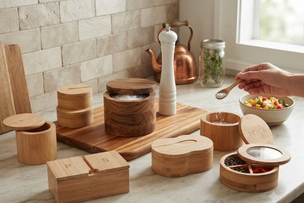 Why Wooden Salt Cellars & Spice Canisters Belong In Every Home Chef’s Kitchen
