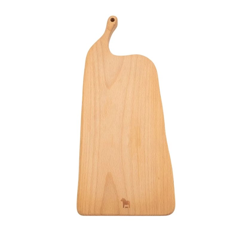 Irregular Beech Wood Charcuterie Board With Curved Handle