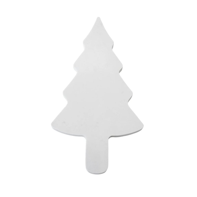  White Christmas Tree Shaped Wooden Serving Board