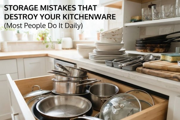 Storage Mistakes That Destroy Your Kitchenware (Most People Do It Daily)