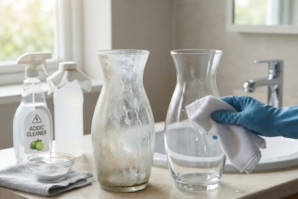 How to Clean Cloudy Glass & Remove Hard Water Stains