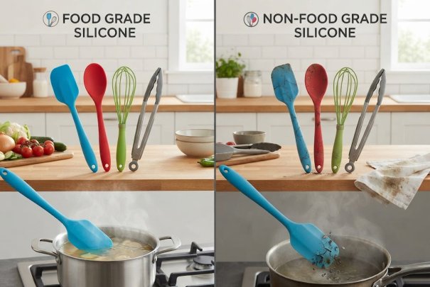 Silicone Kitchenware: Food Grade vs Non-Food Grade, Heat Resistance & Aging Warning