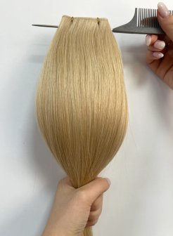 Popular Color Dyeable Heat Friendly Genius Weft Extensions#M18-60(100g)