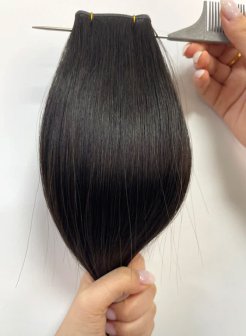 Popular Double Drawn European Genius Weft Hair Extensions