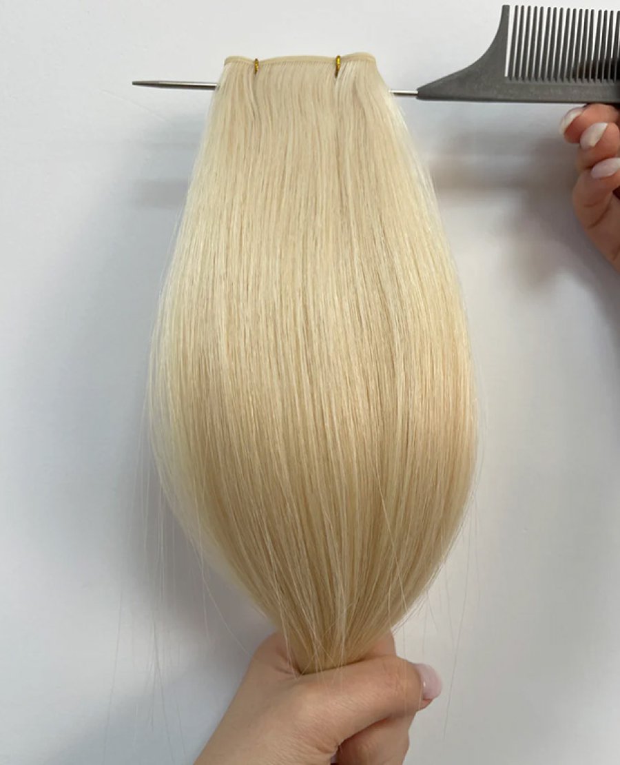 Russian Virgin Hair Genius Weft Cuticle Intact #1001(100g)