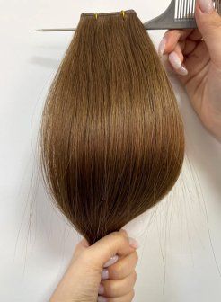 Wholesale Bulk Genius Weft Hair Extensions Seamless #4(100g)
