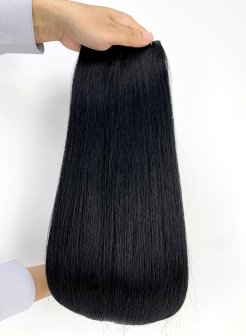 Jet Black Remy Cuticle Aligned Genius Weft Double Drawn