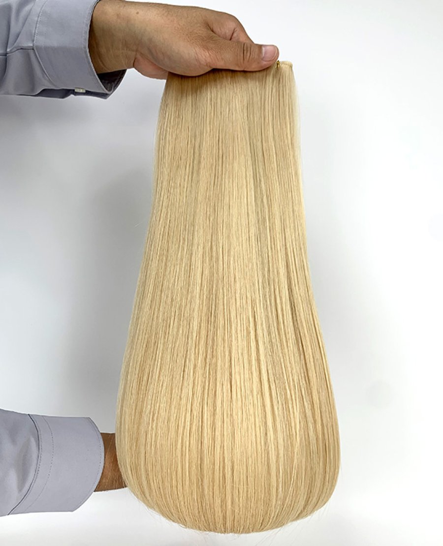Popular Color Dyeable Heat Friendly Genius Weft Extensions#M18-60(100g)