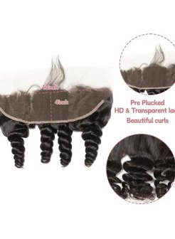 13x4 Lace Frontal Brazilian Hair Loose Wave Pre Plucked