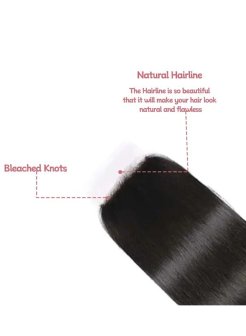 Brazilian Virgin 5x5 Lace Closure Straight Human Hair