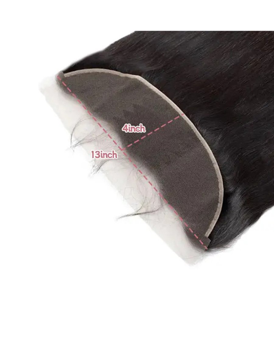 13x4 HD Lace Frontal For Black Women Kinky Curly Straight Human Hair