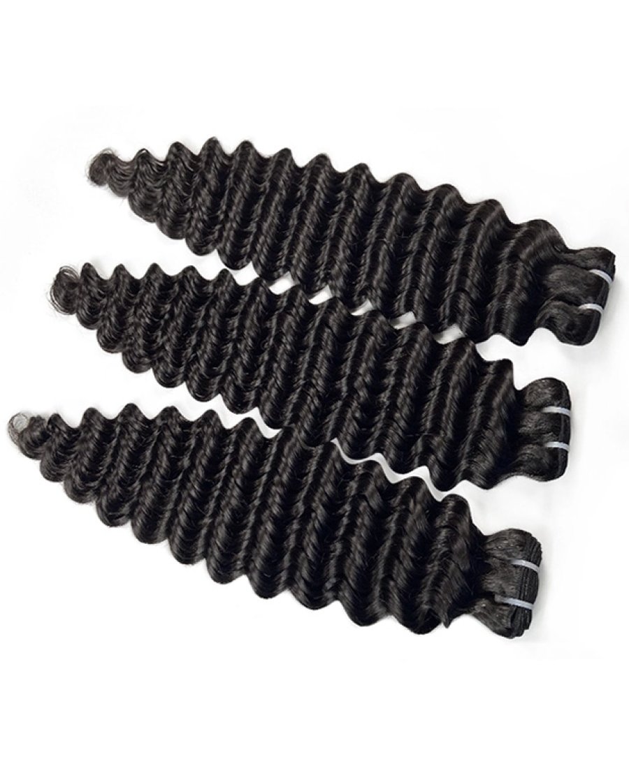 12A deep wave virgin 100% human hair bundles